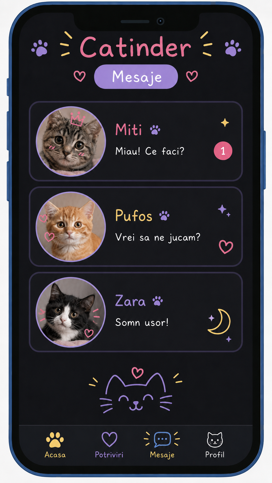 Screenshot aplicație